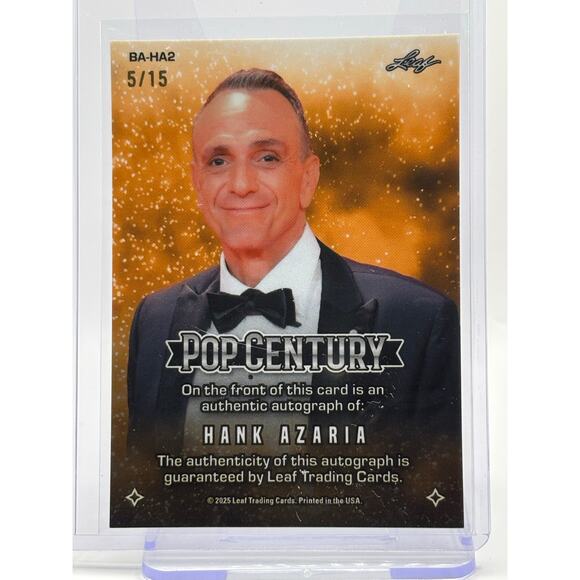 2025 Leaf Pop Century Hank Azaria Prismatic Silver Auto 5/15 SP The Simpsons - Picture 2 of 2